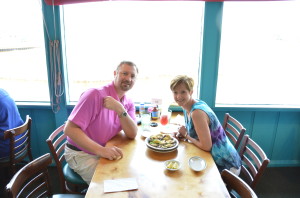 Greg and me at The Original Oyster House.