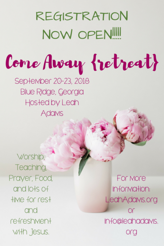 COME AWAY RETREAT Register NOW